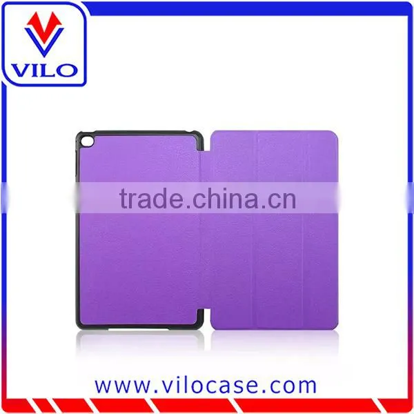 2015 Edition Ultra Slim-Fit Smart flip leather Cover for iPad mini 4