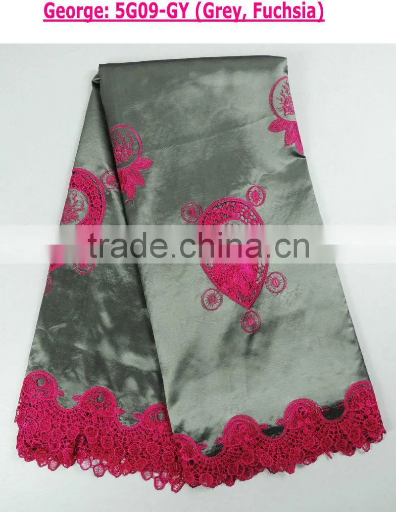 hot sale new fashion raw silk george for garment new design