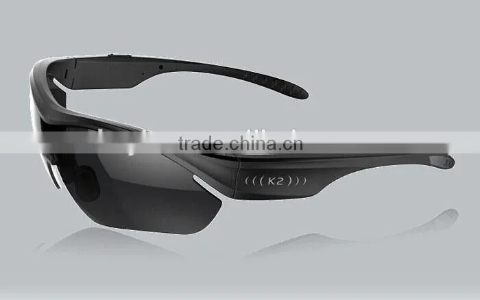 2015 New wireless handsfree smart Bluetooth earphone glasses for mobile