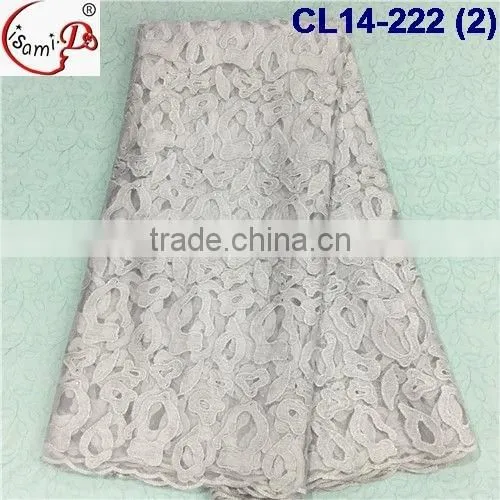 CL14-222 African style french lace fabric market in China, multi-color net tulle lace fabric
