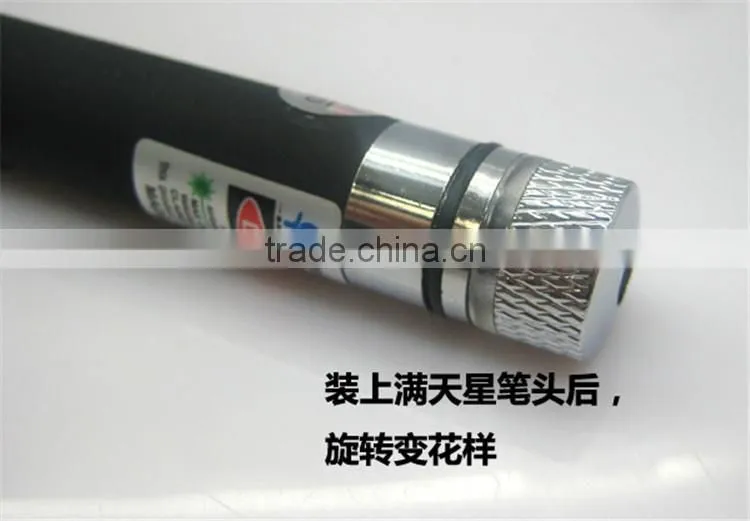High Powerful 50mw Green Laser Pointer Pen with All Star Head, Aluminum Material Laser Pen, Long Distance Green Laser Pointer