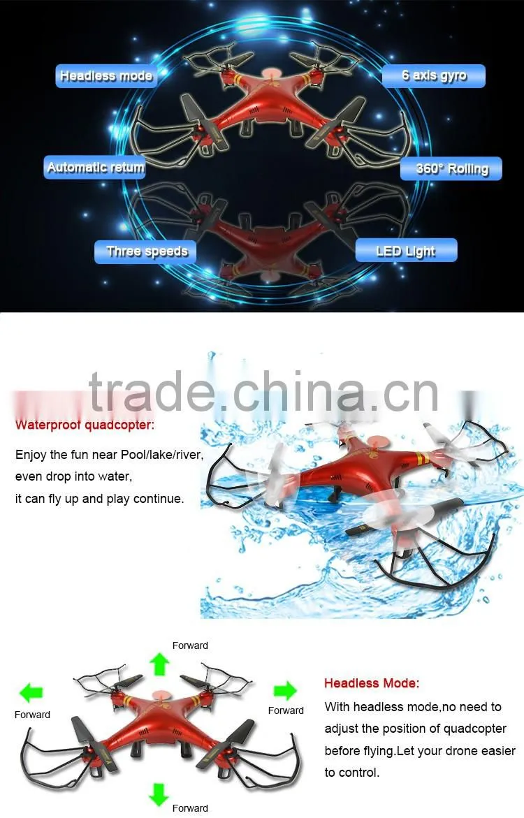 2.4G 4CH parrot bebop drone quadcopter stunt with 6 axis gyro