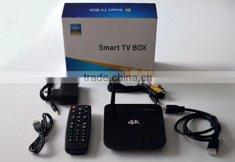 Foisontech Quad core Tv box FT-R3302C with Processor RK3288, Smart TV box Operating System Google Android4.4 of 4k TV box