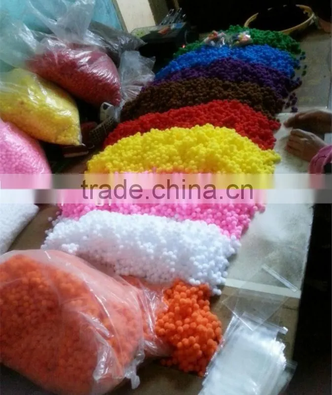 China factory party supply colorful cute acrylic pom poms tube toys for kids