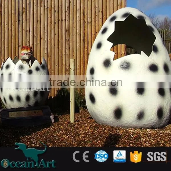 BY-DY-042003 Theme Park Handmade Fiberglass Hatching Dinosaur Eggs