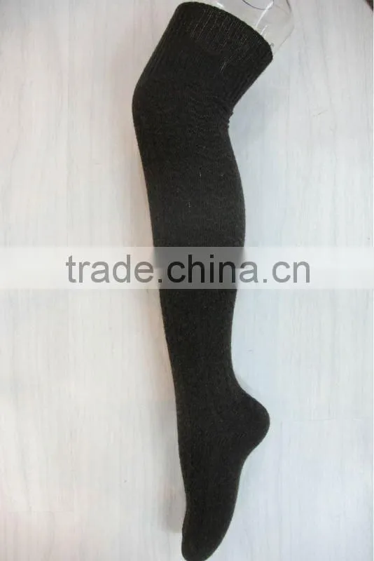 knitted wool stocking knee high socks