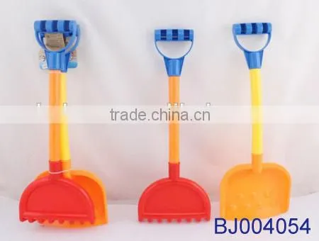 Hot baby toy sand playing toy small green plastic kid shovel and rake