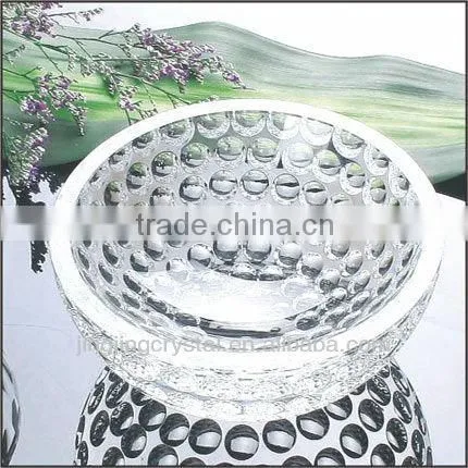 Hot selling crystal glass fruit bowls arc clear glass salad bowls