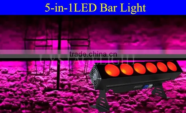 6x25W RGBWA 5 IN 1LED Bar Light Wall Wash Light