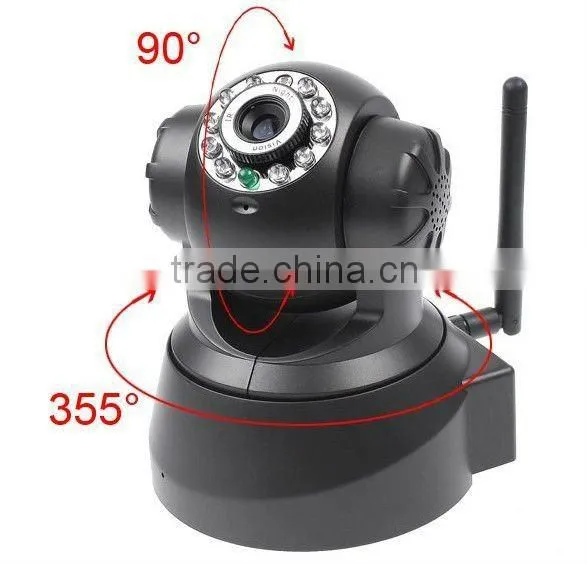Nightvision IR Webcam Web CCTV Camera WiFi Wireless IP Camera, colorful retail box. white/ black color,freeshipping,dropshipping