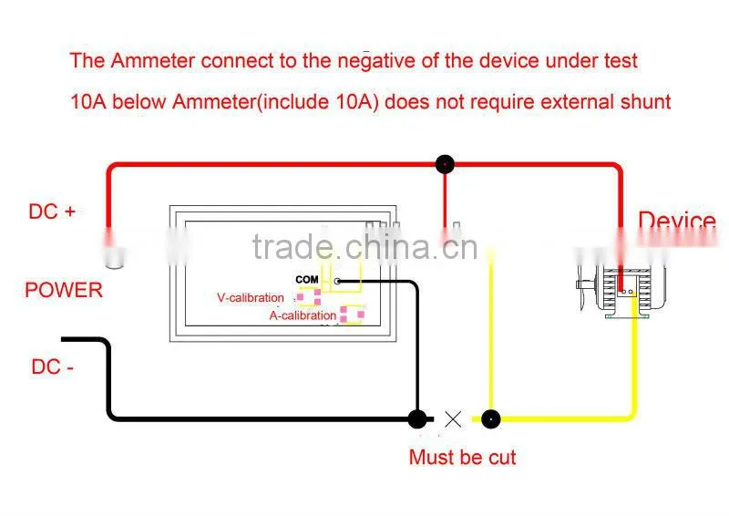 2 IN 1 Digital Amp/Volt Meter voltmeter Ammeter Measuring Range DC 4.5-30V / 5A