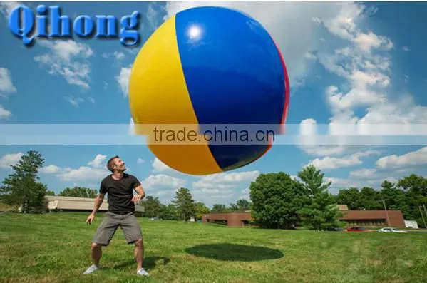 Funny giant PVC durable inflatable beach ball with logo printing for kids