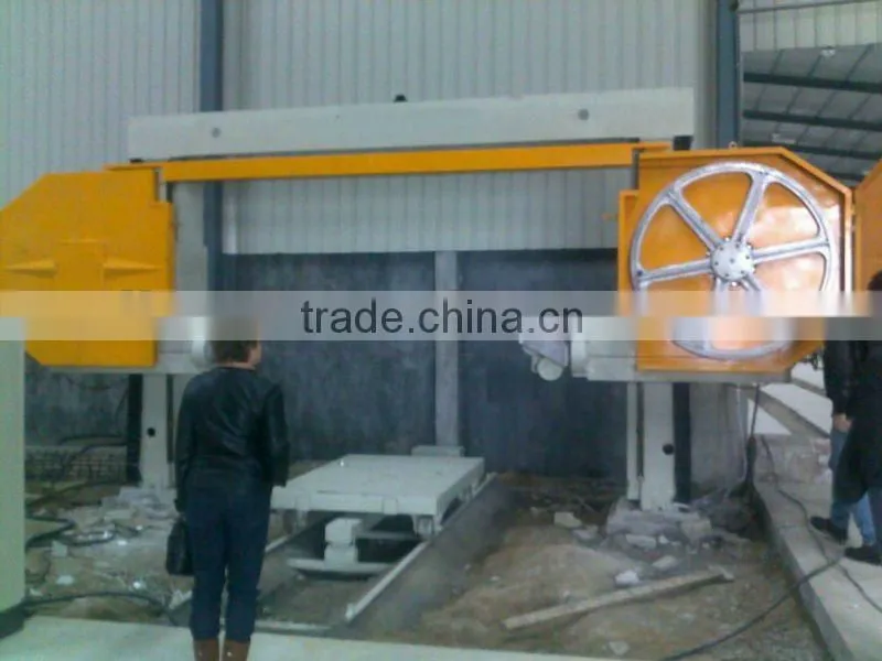 Stone cutting machine, diamond wire saw machine, machine for arc shaped cutting