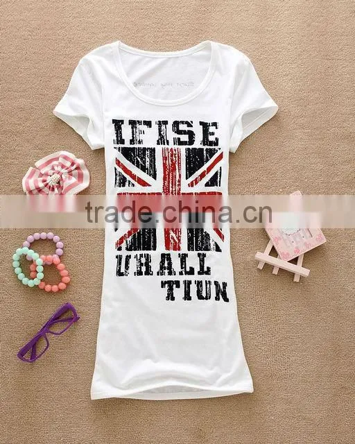 ladies t shirt printed plain blank t shirt women