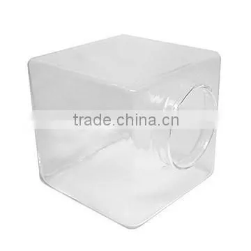 Square glass vase set