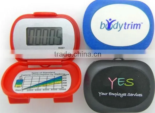 3Buttons Digital Multifunction Calories Flip Pedometer with Time and Stopwatch Function