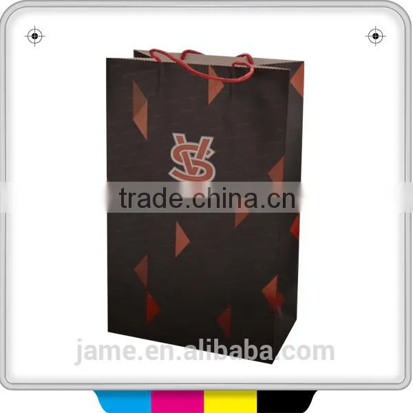 customized printing yellow kraft paper bag