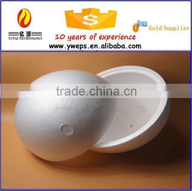 Artificial polystyrene foam hollow ball