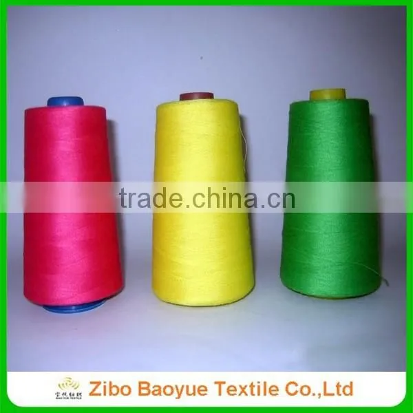 20/2 20/3 raw white 100% spun polyester sewing thread