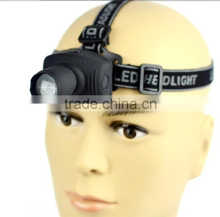 T27B AAA Battery Support Plastic zoomable led headlight