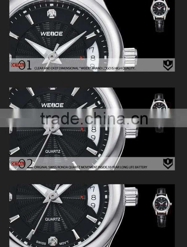 New 2014 Fashion Woman Watch WEIDE Famous Brand Watch Womens Luxury Watches Quartz Movement Women Dress Watches Relogio
