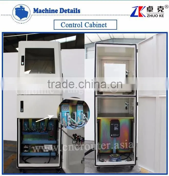 Heavy Duty Stone CNC Router Machine 1325 Also For Wood Aluminum With 5.5KW Big Power Spindle&Hybird Servo Motor