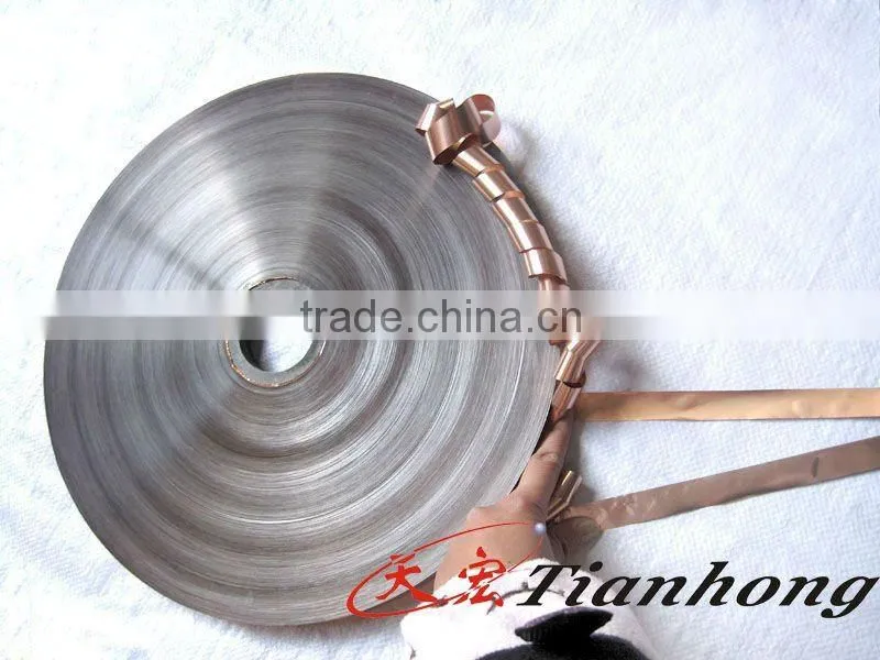 Plastic coated aluminum tape copper color