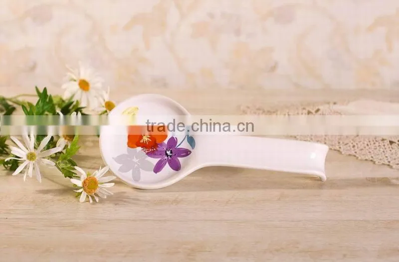 Italy romatic ceramic spoon rest spoon holder