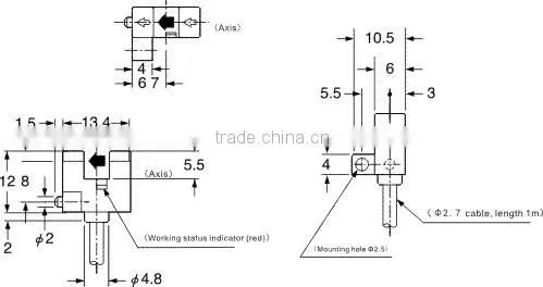 Finger Tip Size, Small And With Protected Tube, Position Detection, Object Limited Application, Photo Sensor FC-SPX202 Series.