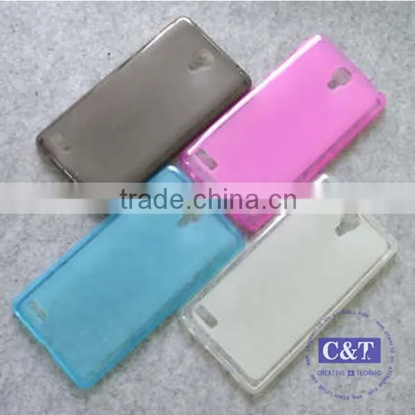 C&T Transparent TPU Rubber Case for Xiaomi Redmi Note Mobile Phone Housing