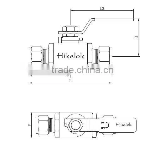 stainless steel adjustable floating ball valve