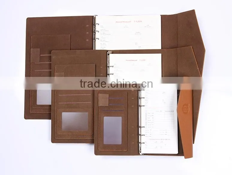 Classical black and brown hot sale pu leather car branded notepad for promotional gift