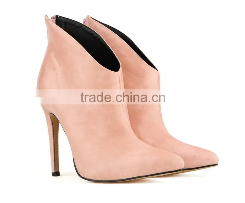 2015 High Quality Europen Style Women High Heel Boots For Autumn Winter Personality Short Boots