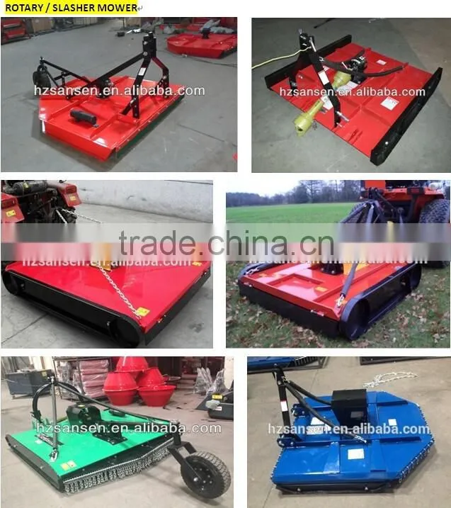 farm equipment 3 point tractor mulcher finish mower for hot sale , agricultural grass cutter