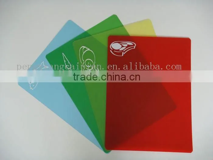 flexible plastic chopping mat/cutting board
