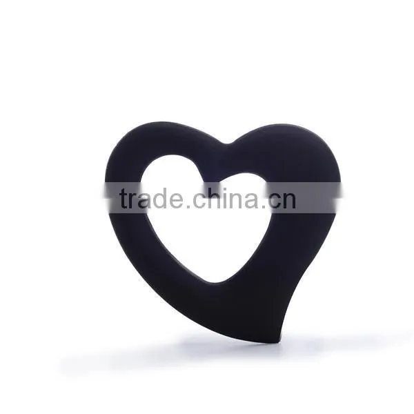 Heart Shape Silicone Teething Pendant For Baby Silicone Teething Pendant Necklace