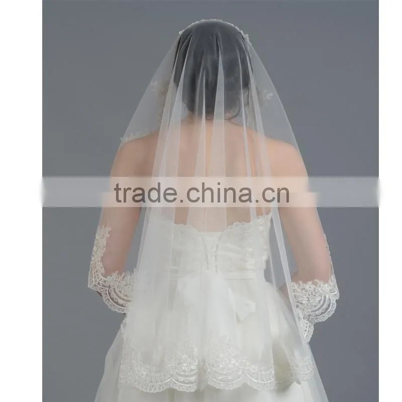 Hot Selling One Layer Lace Bridal Veils