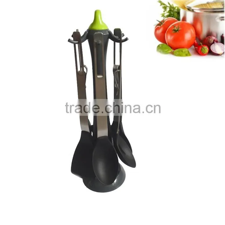 High quality Silicone Kitchen Utensils With Stainless Steel Handle Of Cooking utensils With FDA LFGB Certification