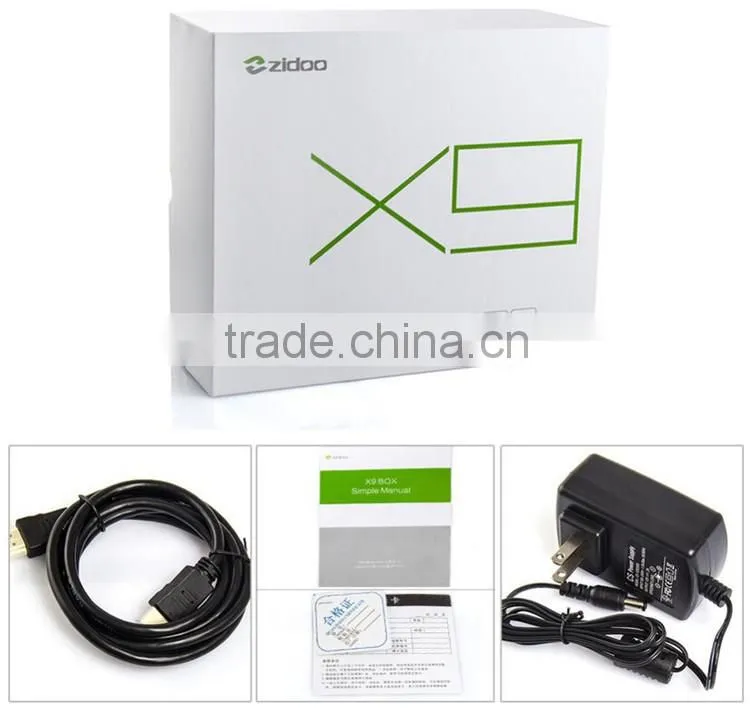 ZIDOO X9 MSTAR Amlogic 4K XBMC Media Player Quad Core Android 4.4.2 Smart TV Box