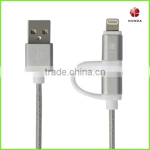 mobile phone flashing charger data cable 2.4A