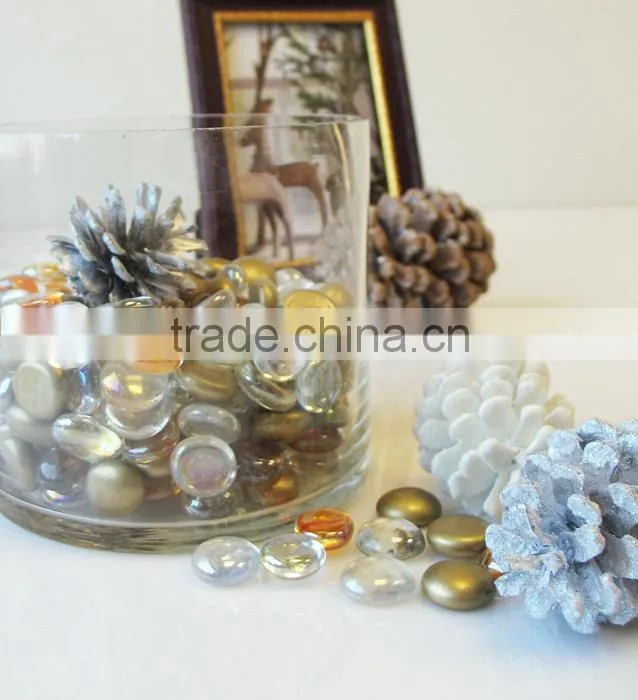17-19mm, flat glass marble, glass gems, factory price