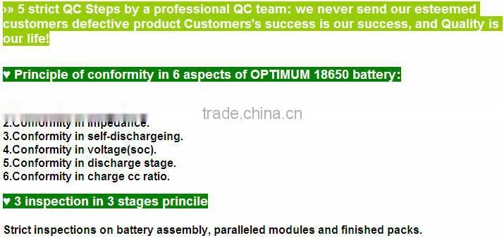 Elite qualtiy long time duration LiFePo4 battery pack 36V/10Ah for E-bike