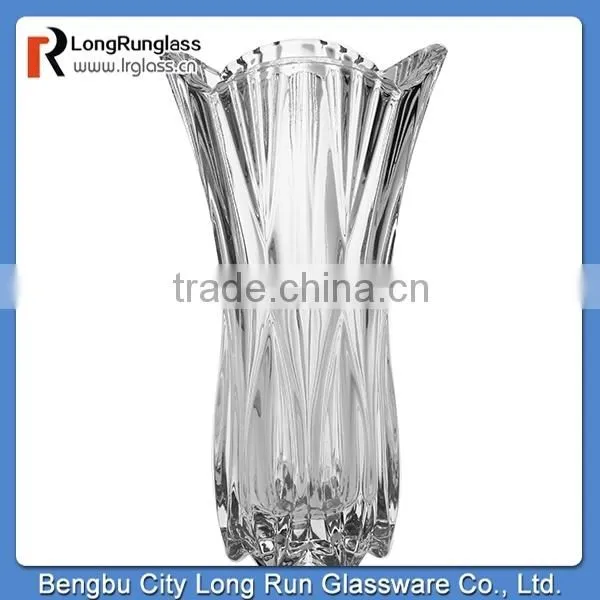 LongRun wholesale clear glass vases for home decor and wedding decoration