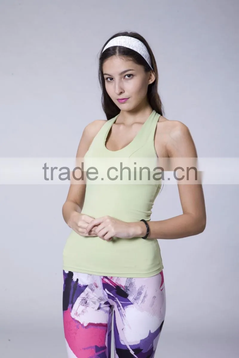 Workout Sports Wear Women Cropped Tank Top Private Logo Label Custom Design