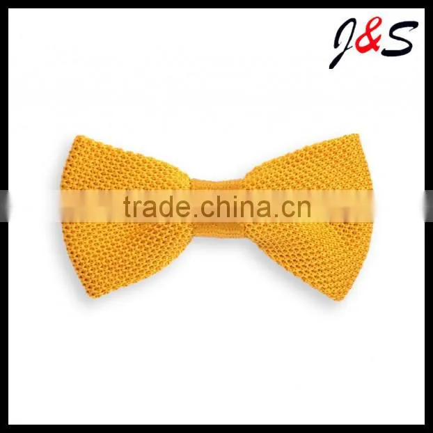 2015 latest fashion green knit bow tie with wihte dotKB030