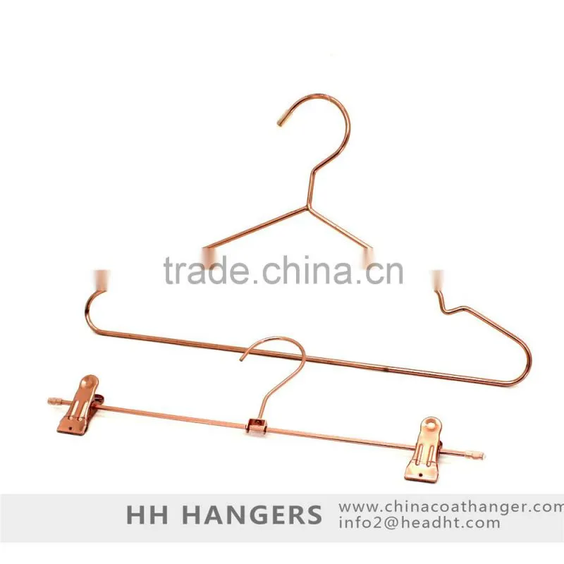 Rose Gold Copper metal pants hanger bottom hanger
