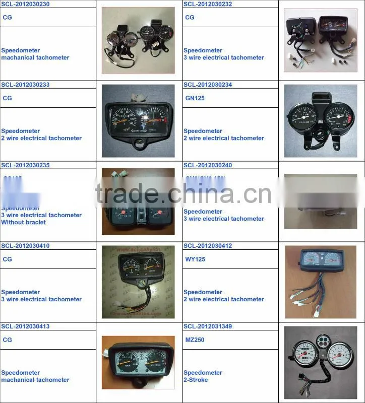 SCL-2014070163 High quality MZ brake motorcycle parts speedometer