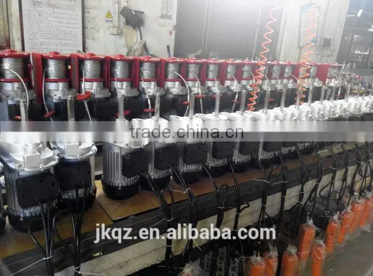 mini electric monorail hoist wireless crane remote control