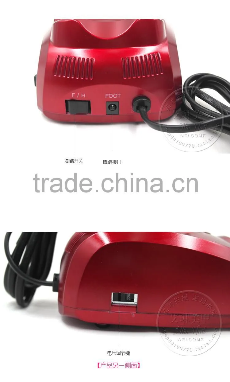 20000RPM CE approval professional pedicure machine electric nail drill