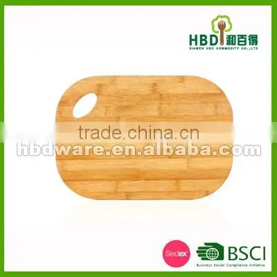Color plastic bamboo chopping board with holes